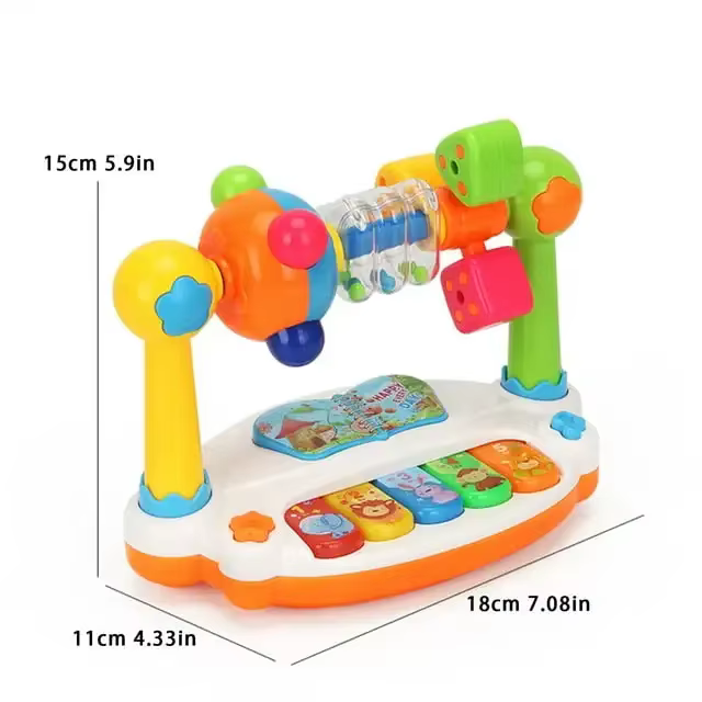 Jouet de Piano Musical Rotatif pour Bébé – Image 3