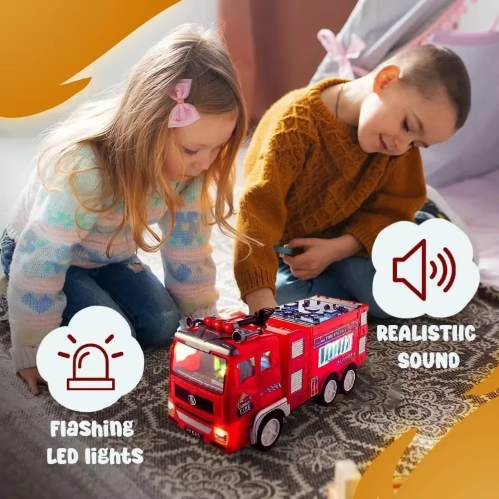 Camion de pompier électrique avec lumières 4D – Image 2