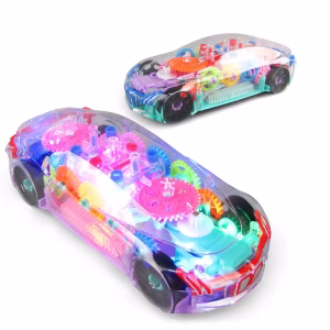 Jouet de voiture de course électrique clignotant pour enfants